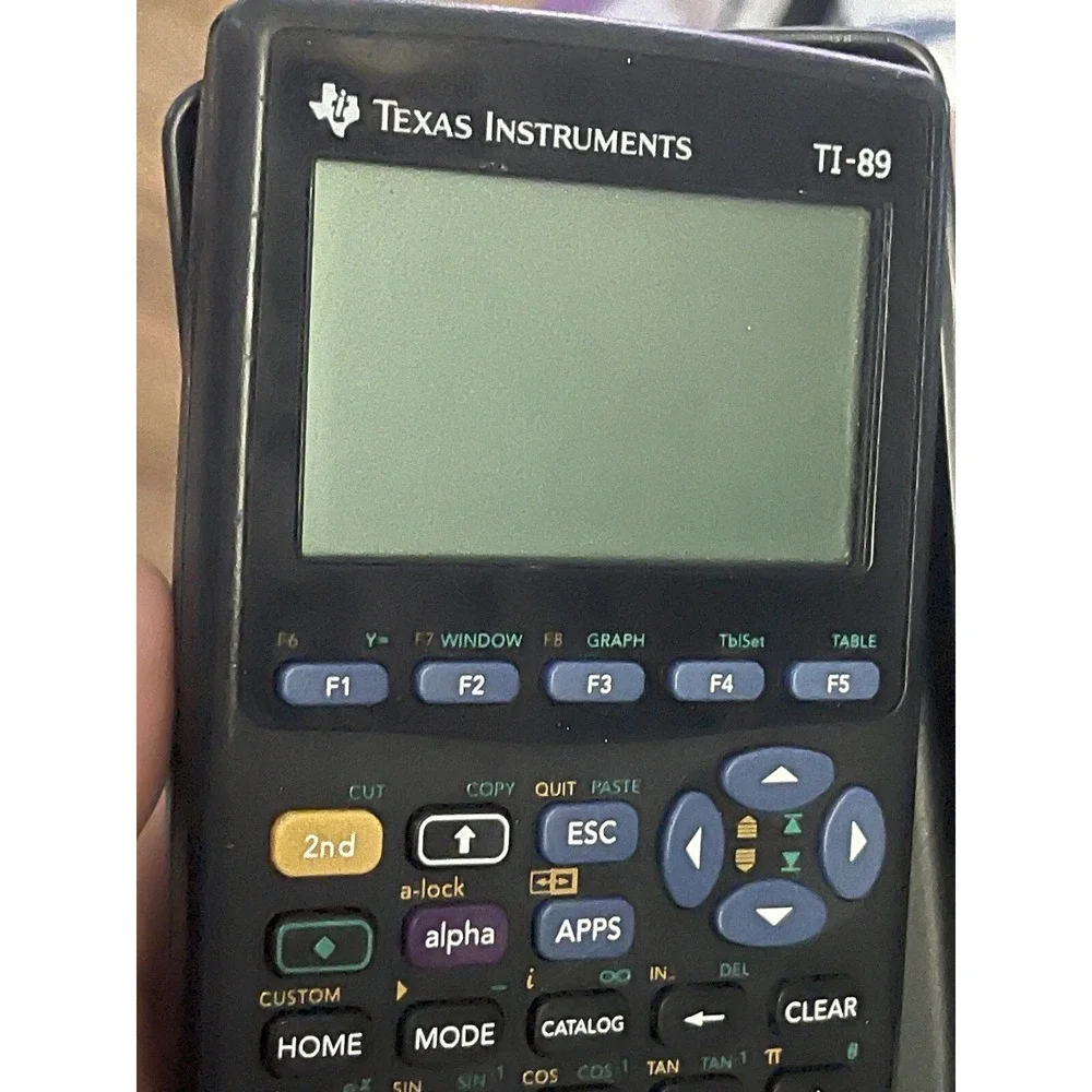 Texas‎ Instrument TI-89 Graphing Calculator With Cover TESTED